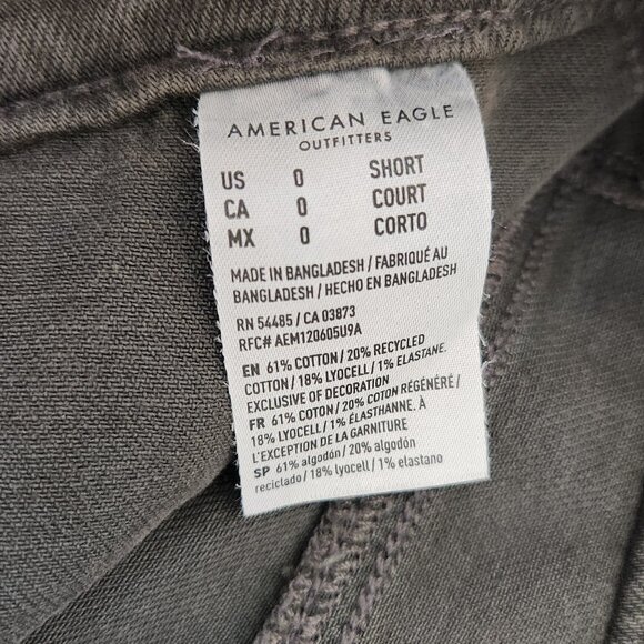 AE Dreamy Drape Stretch Super High-Waisted Baggy Wide-Leg Pant - 0 Short - Picture 9 of 15